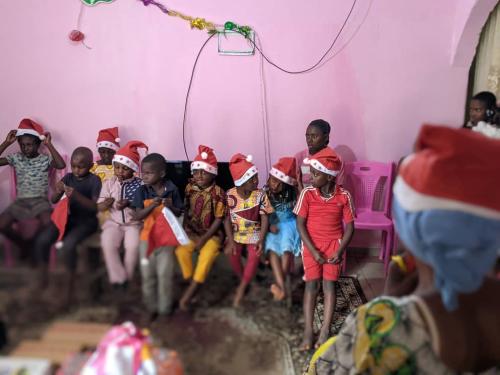 christmas celebration with orphans